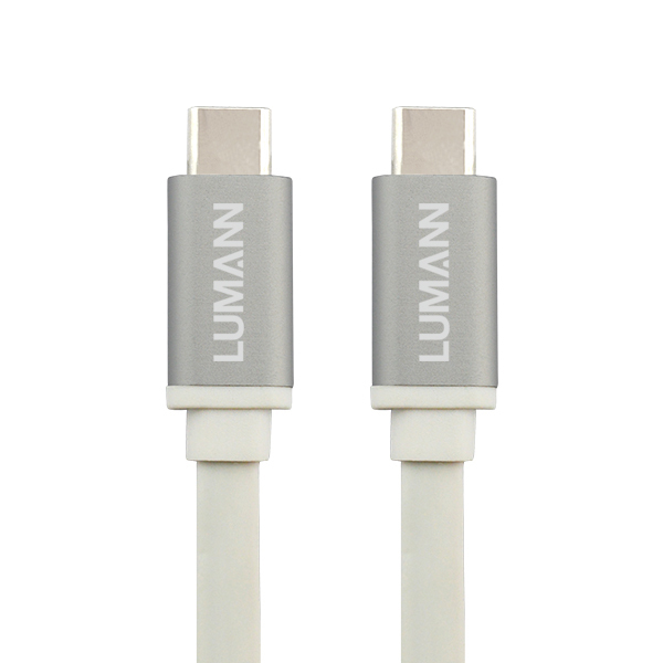 Lumann usb C - usb C adatkábel, 1M, lapos