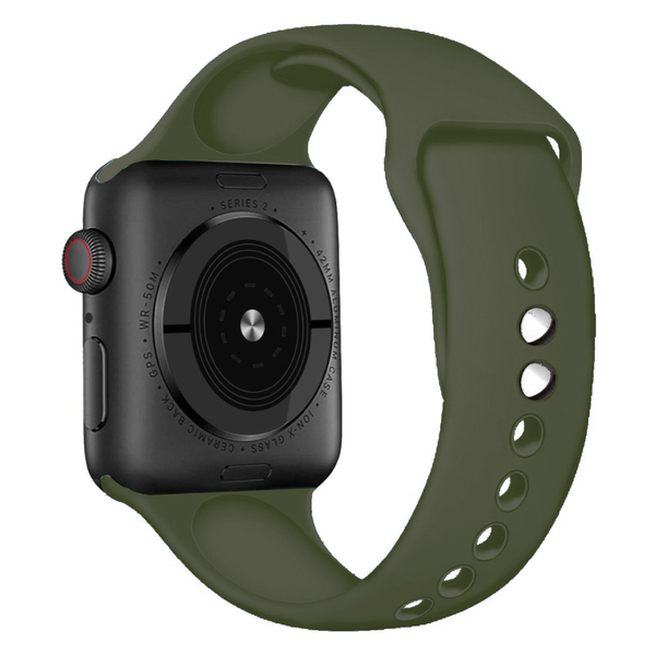 Szilikon óraszíj 42 / 44 / 45 / 49 mm, khaki, no60