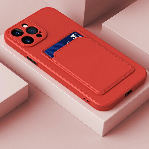 iPhone 12 Card Case - piros