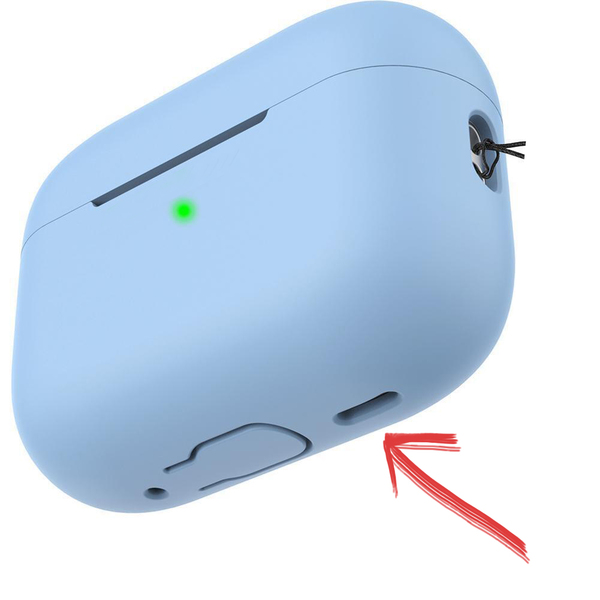 For AirPods Pro2 szilikon tok - fehér