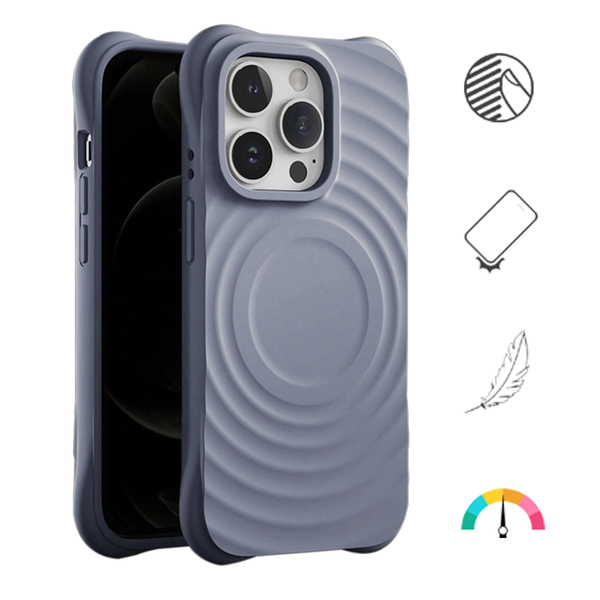 PASTEL WAVE MAGSAFE iPhone 15 - viharkék