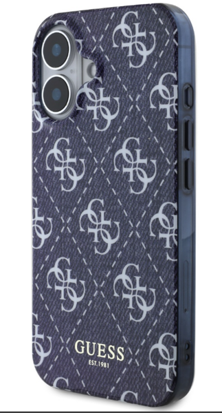 iPhone 16 Pro Guess - 321 - IML Denim Effec Magsafe - sötétkék