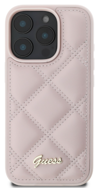 iPhone 16 Pro Max Guess - 112 - PU LEATHER QUILTED - pink