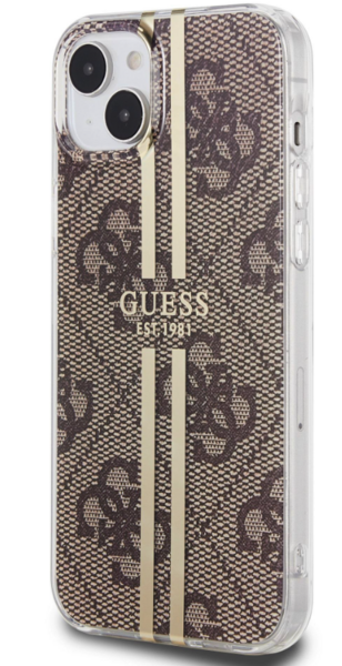 iPhone 15 Guess - 826 - IML 4G GOLD STRIPE - barna