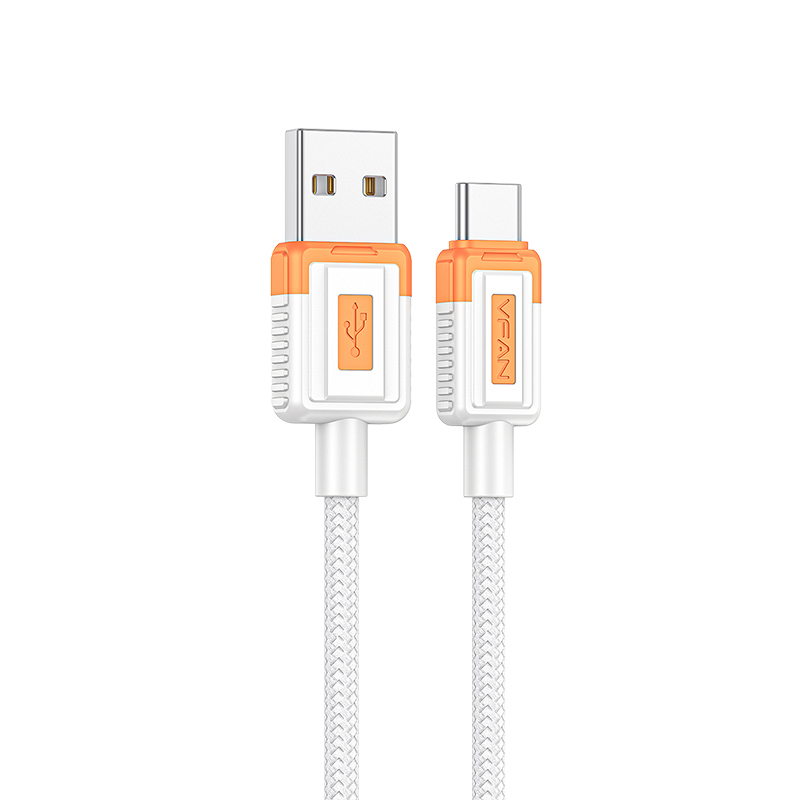 VFAN X24 3A usb A - C adatkábel, 1M, narancssárga