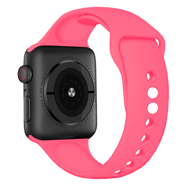 Szilikon óraszíj 42 / 44 / 45 / 49 mm, neon pink, no64