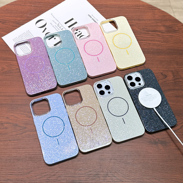 LARTE GLITTER MAGSAFE iPhone 16+ - kék