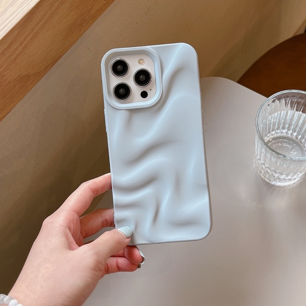 PASTEL WAVE iPhone 16+ - világoskék