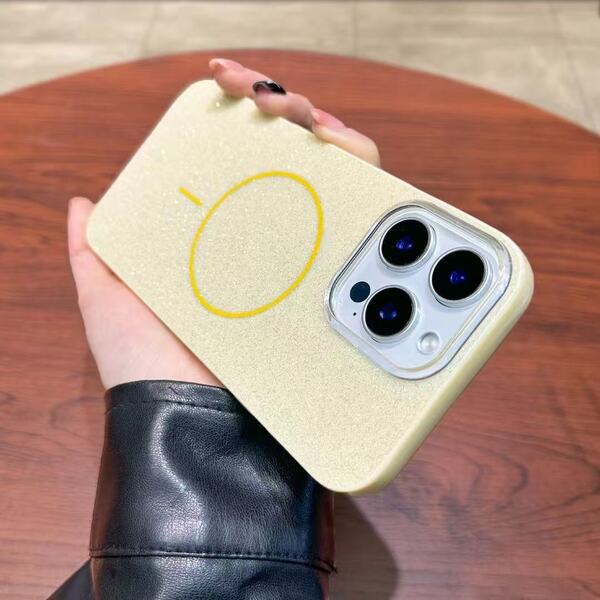 LARTE GLITTER MAGSAFE iPhone 17 Pro Max - sárga