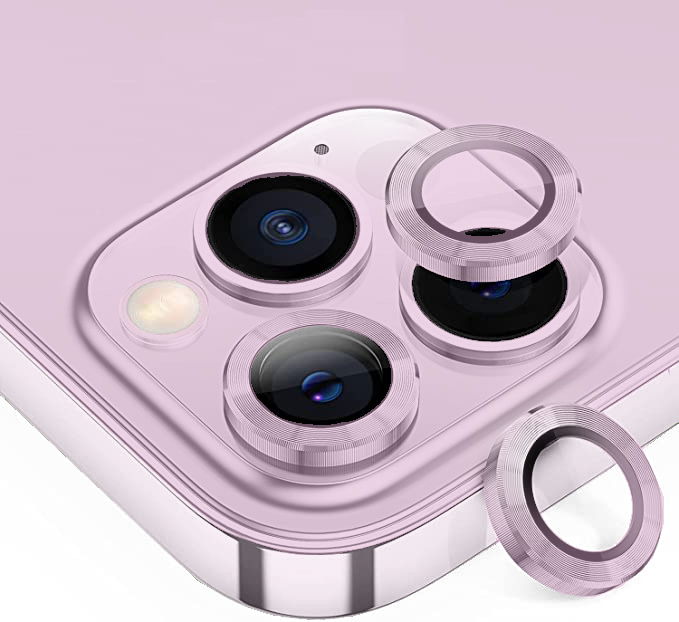 iPhone 17 Pro / 17 Pro Max metal kamera lencse üvegfólia - lila