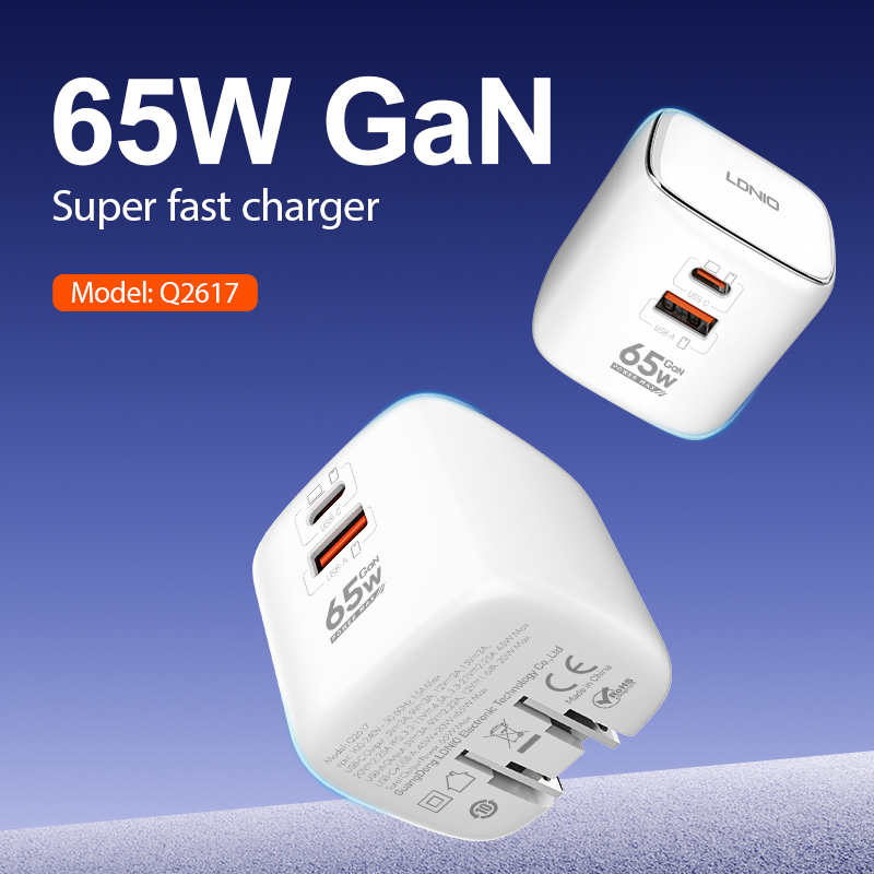 LDNIO Q2617 65W A + C hálózati töltő adapter