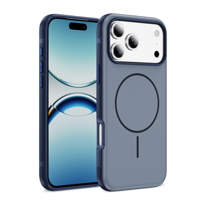 PASTEL MATTE iPhone 17 Pro grey blue + blue