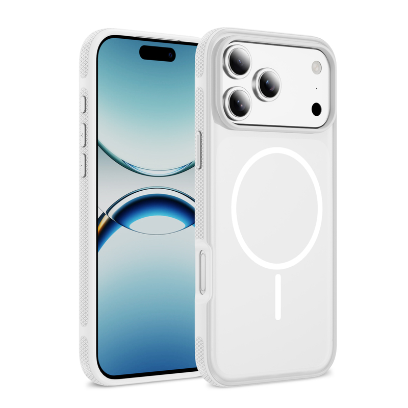 PASTEL MATTE iPhone 17 Pro Max clear + white