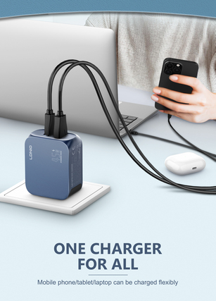 LDNIO Q6 45W A + C + L hálózati töltő adapter