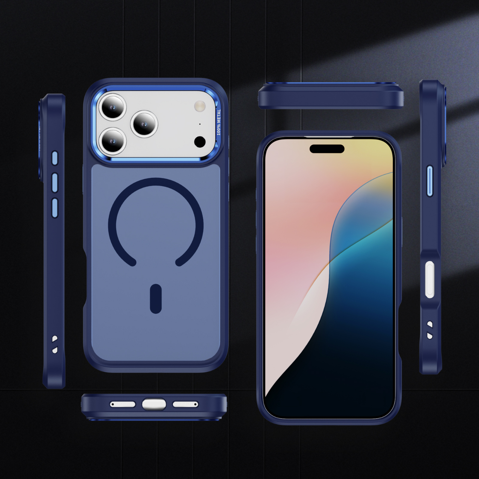 NEW MATTE SILKY PRO iPhone 15 Pro - kék