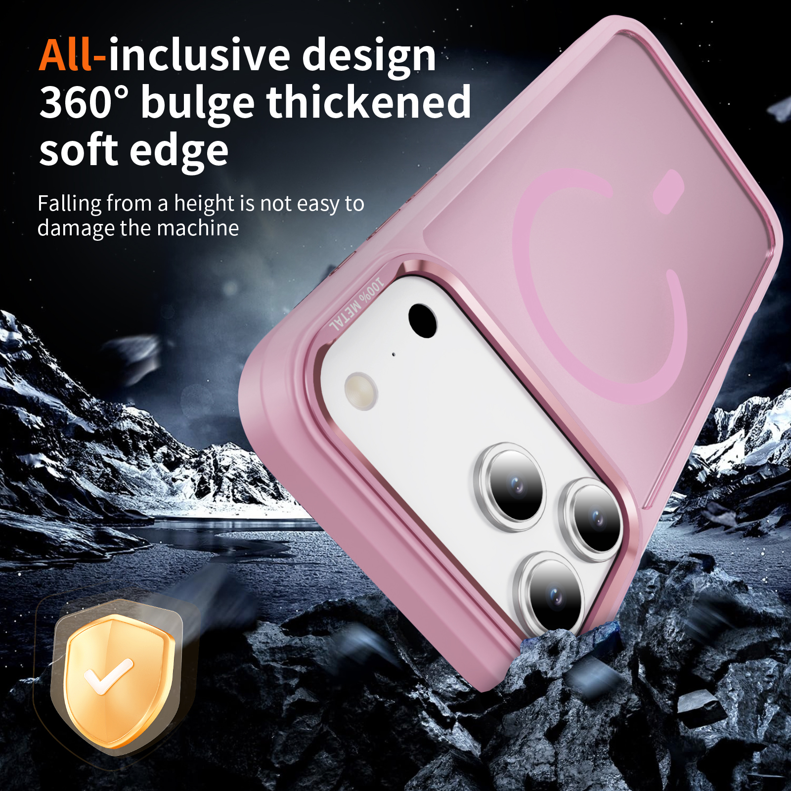 NEW MATTE SILKY PRO iPhone 17 Air - rózsaszín